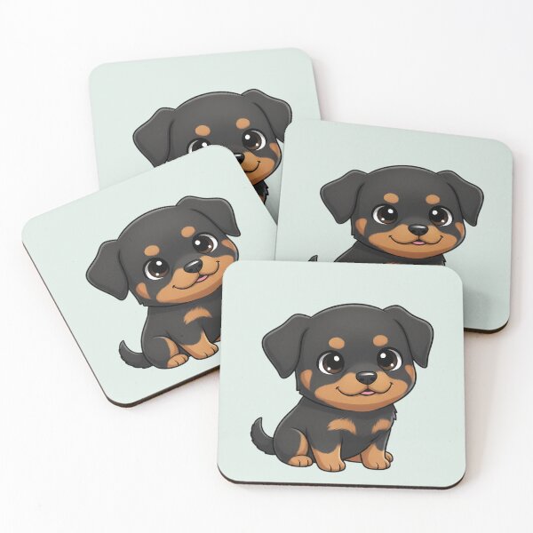 Item preview, Kawaii Rottweiler Puppy – Cute Rottie Dog Lover Gift designed and sold by FloreDreamStudio.