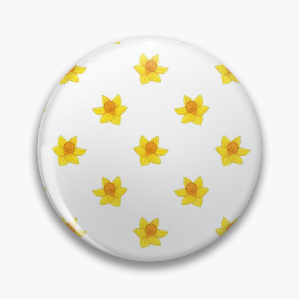 Item preview, Daffodil Pattern 1 with white background designed and sold by Paintingsbyapeacock.