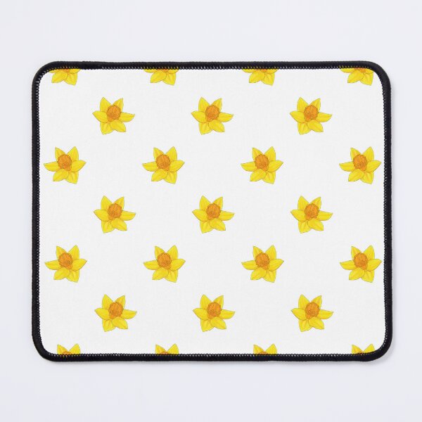 Item preview, Daffodil Pattern 1 with white background designed and sold by Paintingsbyapeacock.