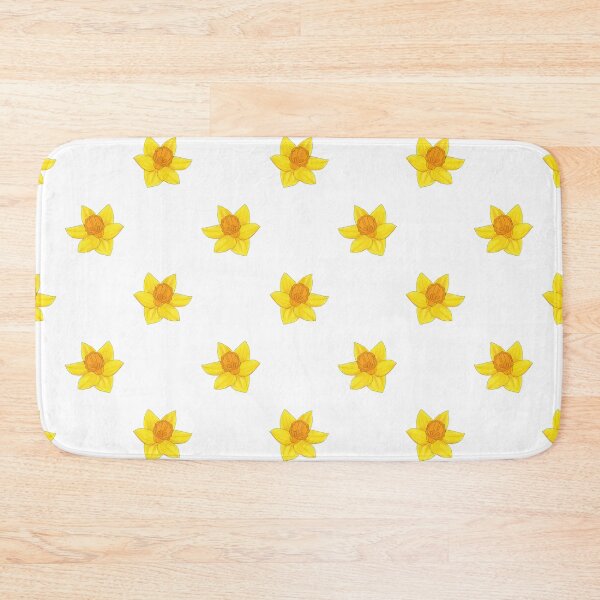 Item preview, Daffodil Pattern 1 with white background designed and sold by Paintingsbyapeacock.