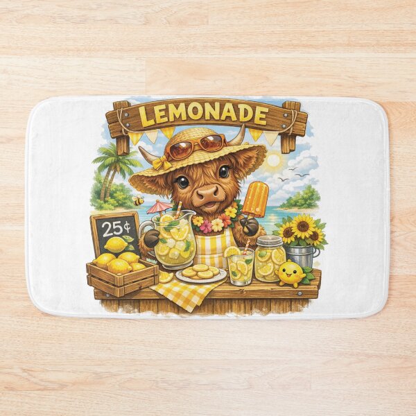 Item preview, “Fresh-Squeezed Sunshine: Lemonade Cow Mascot” designed and sold by Mindful56.