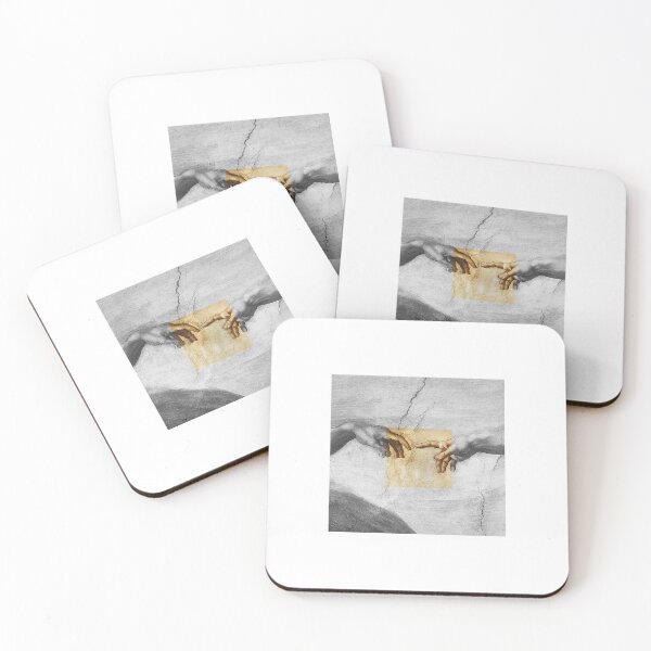 Item preview, Renaissance Aesthetic Hands - Michelangelo Gold Leaf Art designed and sold by ElliDesign.