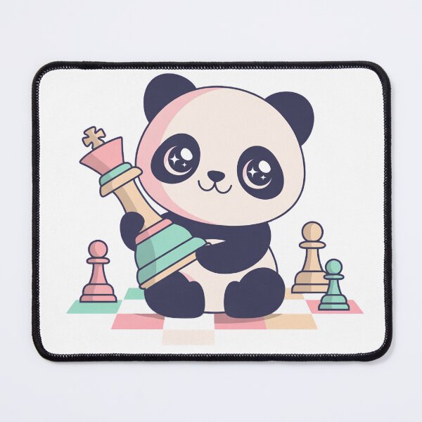 Item preview, Cute Panda Playing Chess Kawaii Strategy Design designed and sold by ArdjaN_PL.