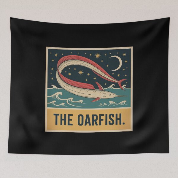 Item preview, The Oarfish Tarot Card Crescent Moon Celestial Stars designed and sold by BHMARTS.