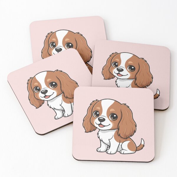 Item preview, Cute Cavalier King Charles Puppy – Kawaii Cavalier Dog Gift designed and sold by FloreDreamStudio.