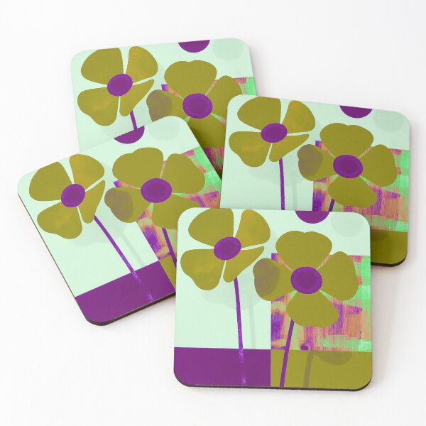 Item preview, Modern Dual Floral Art – Vibrant Art Deco Flower Design designed and sold by joycrysstudio.