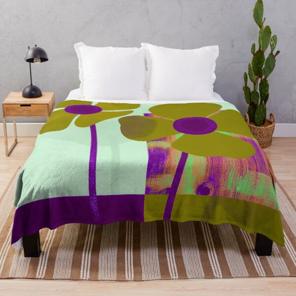 Item preview, Modern Dual Floral Art – Vibrant Art Deco Flower Design designed and sold by joycrysstudio.