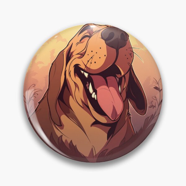 Item preview, Cute happy bloodhound designed and sold by MendaciousMina.