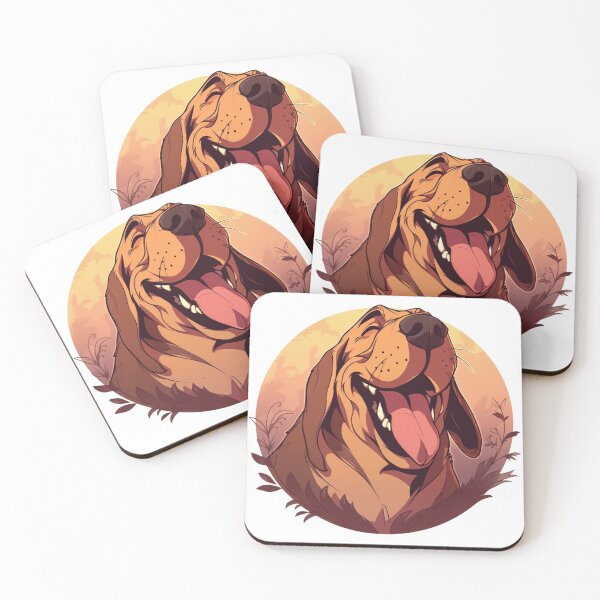 Item preview, Cute happy bloodhound designed and sold by MendaciousMina.