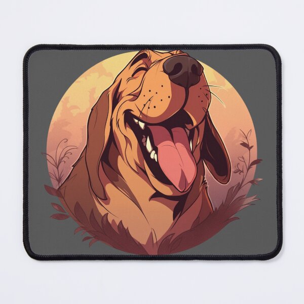 Item preview, Cute happy bloodhound designed and sold by MendaciousMina.