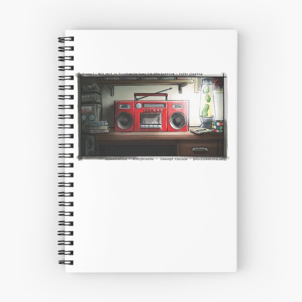 Item preview, Retro Red Boombox designed and sold by RalsPencilcase.