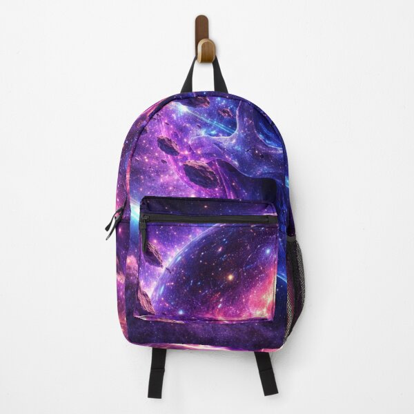 Item preview, Neon Cosmic Skull in Purple Galaxy Nebula designed and sold by CLOUTKULT.
