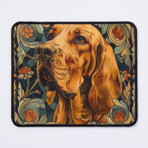Item preview, Art nouveau bloodhound designed and sold by MendaciousMina.