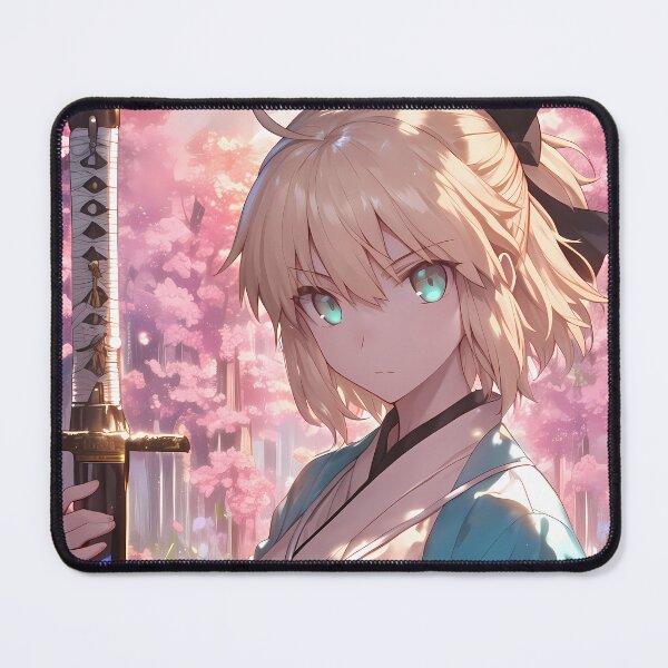 Item preview, Okita Souji Fate Grand Order Cherry Blossom Kimono Calm designed and sold by Tokyonomad.