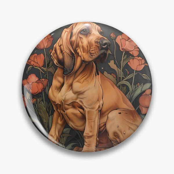 Item preview, Art nouveau bloodhound designed and sold by MendaciousMina.