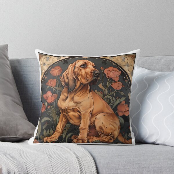 Item preview, Art nouveau bloodhound designed and sold by MendaciousMina.