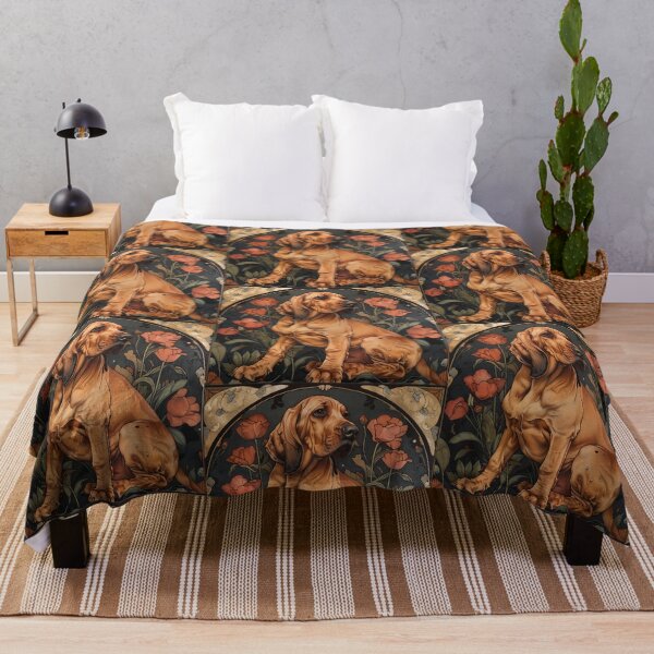 Item preview, Art nouveau bloodhound designed and sold by MendaciousMina.
