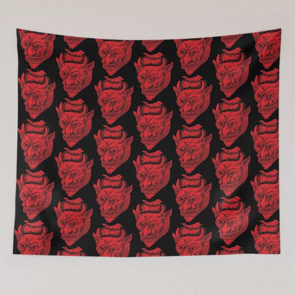Item preview, Devil's head with bird's nest (red image) designed and sold by Luggnagg.