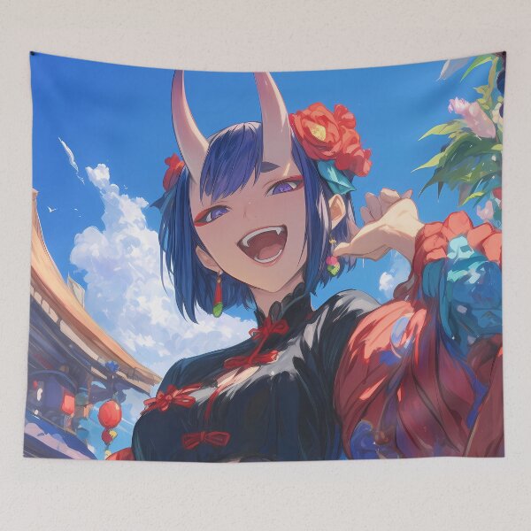 Artikelvorschau, Shuten Douji Fate Grand Order Verspielte Oni-Festivalfarbe entworfen und verkauft von Tokyonomad.