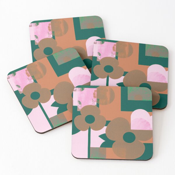 Item preview, Modern Earth Tone Floral – Art Deco Inspired Design designed and sold by joycrysstudio.