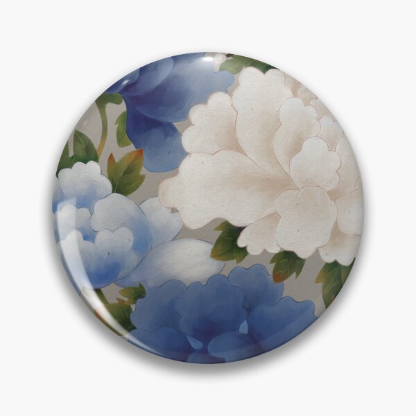 Item preview, Prosperity & Happiness Wall Art, Korean Minhwa, Peony Art Print, Procreate Floral Painting designed and sold by greemwork.