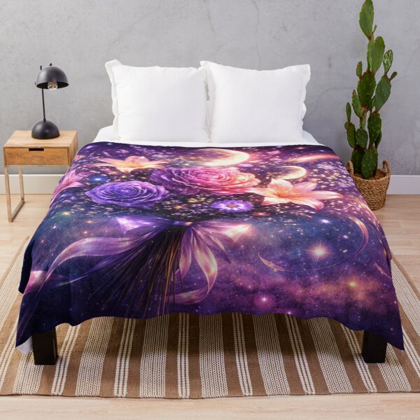 Item preview, Cosmic Moon Flower Bouquet in Purple Galaxy designed and sold by CLOUTKULT.