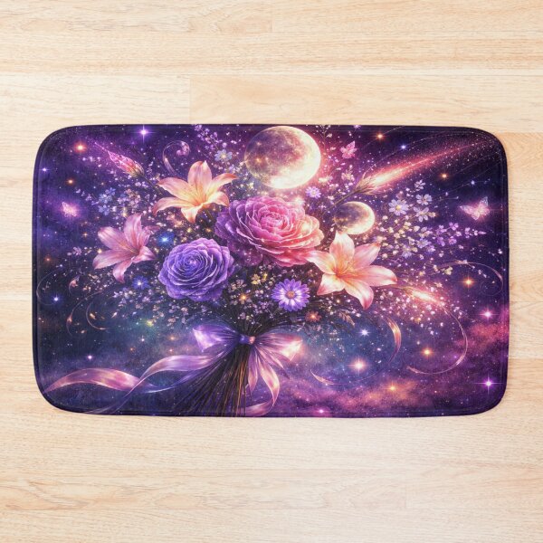Item preview, Cosmic Moon Flower Bouquet in Purple Galaxy designed and sold by CLOUTKULT.