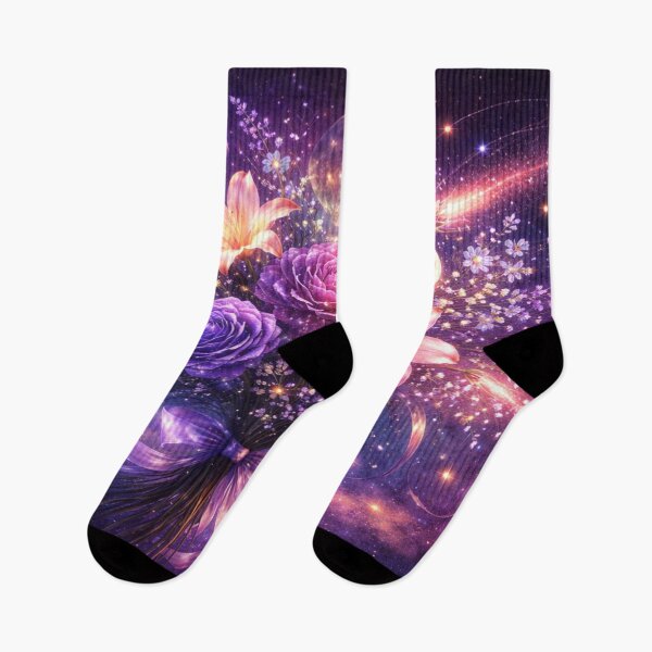 Item preview, Cosmic Moon Flower Bouquet in Purple Galaxy designed and sold by CLOUTKULT.