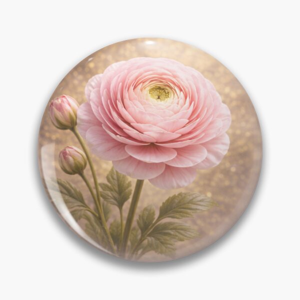 Item preview, Ranunculus Romance – Layered Petal Bloom Circle Design designed and sold by TheJoyfulPen.