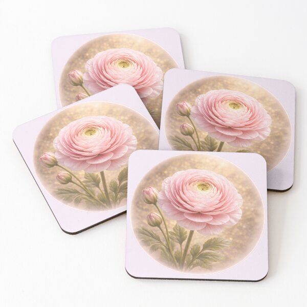 Item preview, Ranunculus Romance – Layered Petal Bloom Circle Design designed and sold by TheJoyfulPen.