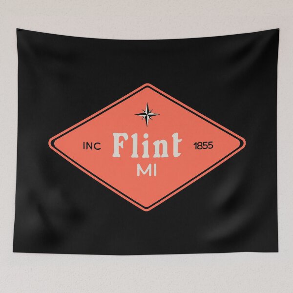Item preview, Flint Michigan Diamond Shaped City Badge designed and sold by American Travels.