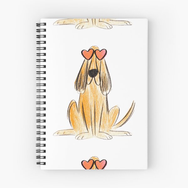 Item preview, Cute bloodhound wearing heart glasses designed and sold by MendaciousMina.