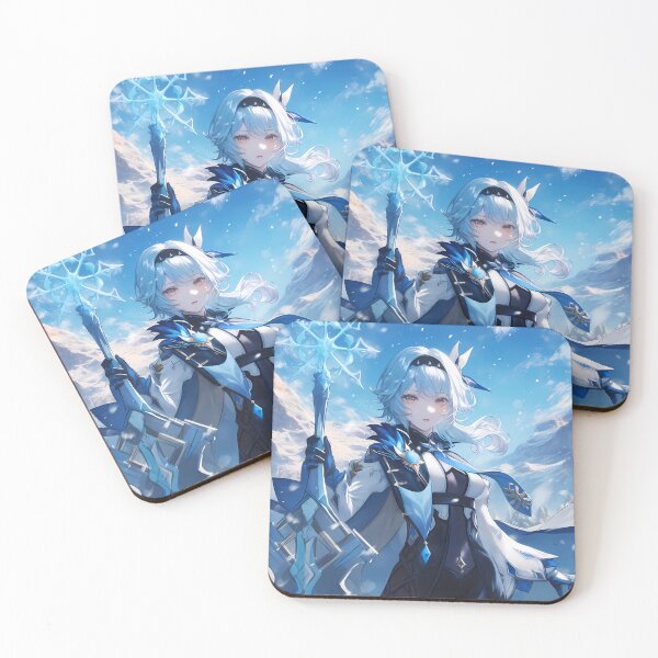 Item preview, Eula Genshin Impact Frost Blue Snow Mountain Elegance designed and sold by Tokyonomad.