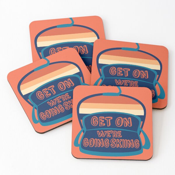 Item preview, Get On We're Going Skiing Chairlift designed and sold by Mountain Flower.