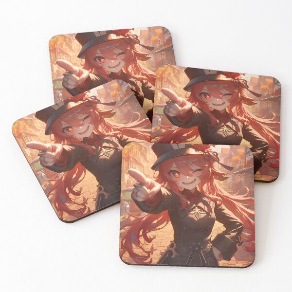 Item preview, Hu Tao Genshin Impact Playful Wink Autumn Street Prankster Energy designed and sold by Tokyonomad.