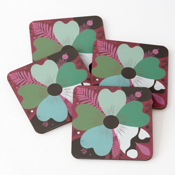 Item preview, Bold Art Deco Floral – Vibrant Modern Flower Design designed and sold by joycrysstudio.