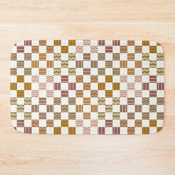Item preview, Cheater quilt 9 patch Americana traditional fall tones designed and sold by FrancesPoff.
