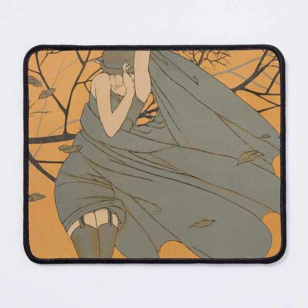 Item preview, Art Nouveau Illustration Windy Woman Autumn Vintage Art Lovers designed and sold by RickE.