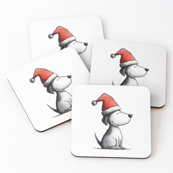 Item preview, Festive Little Friend: Hand-Drawn Christmas Dog designed and sold by top10newgames.