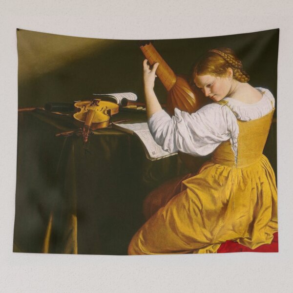 Item preview, Baroque Painting Woman Music Instrument Classical Art Lovers designed and sold by RickE.