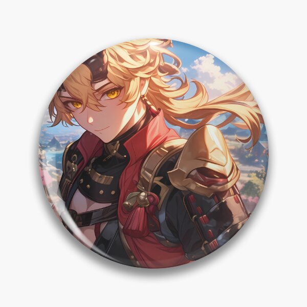 Item preview, Thoma Genshin Impact Inazuma Hero Sunset City Vibes designed and sold by Tokyonomad.