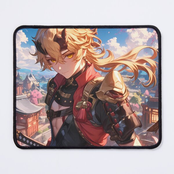 Item preview, Thoma Genshin Impact Inazuma Hero Sunset City Vibes designed and sold by Tokyonomad.
