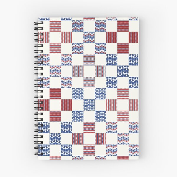 Item preview, Cheater quilt 9 patch Americana red blue white designed and sold by FrancesPoff.