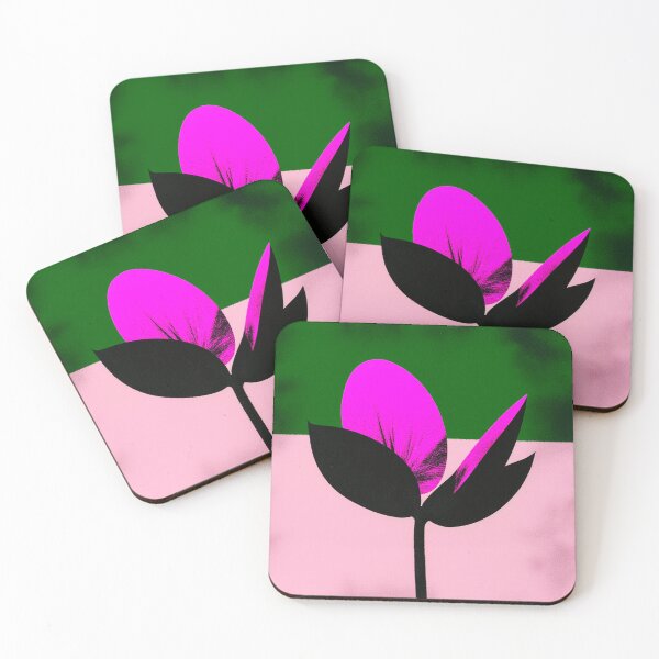 Item preview, Minimal Art Deco Floral – Bold Pink Botanical Design designed and sold by joycrysstudio.