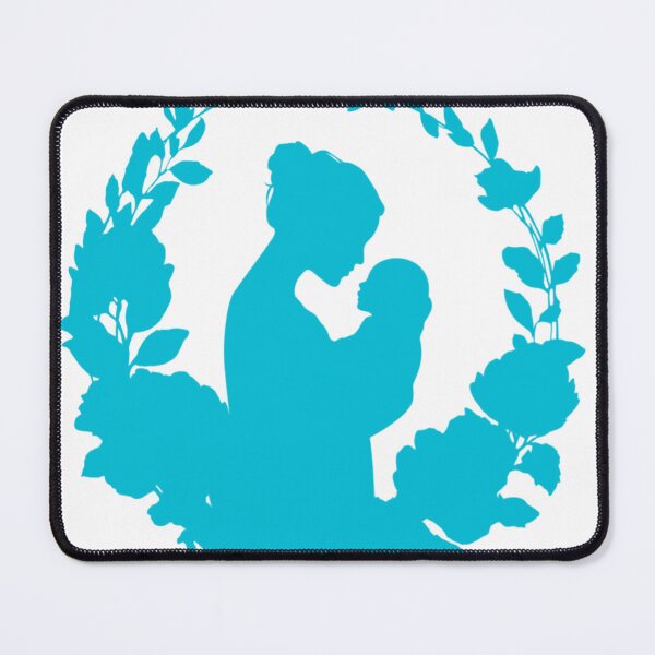 Item preview, Mother and Baby Silhouette Floral Wreath Maternity Love designed and sold by BigStar-Cart.