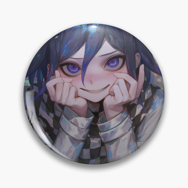 Item preview, Kokichi Ouma Danganronpa V3 Trickster Smirk Purple Eyes designed and sold by mildaclairmo.