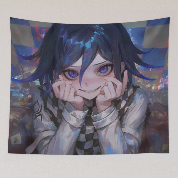 Item preview, Kokichi Ouma Danganronpa V3 Trickster Smirk Purple Eyes designed and sold by mildaclairmo.