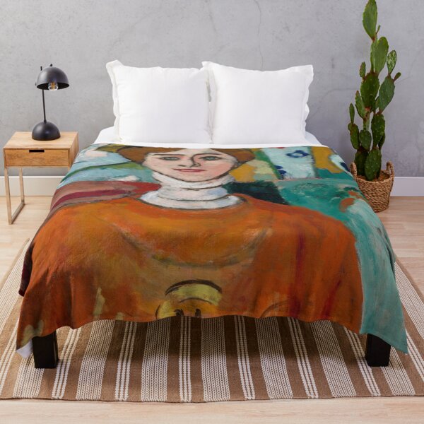 Item preview, Fauvist Portrait Painting Woman Colorful Vintage Art Lovers designed and sold by RickE.