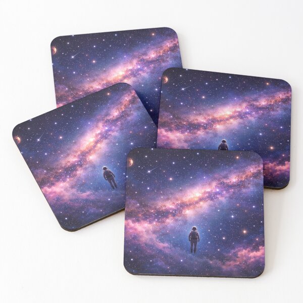 Item preview, Lone Astronaut in Cosmic Galaxy Dreamscape designed and sold by CLOUTKULT.