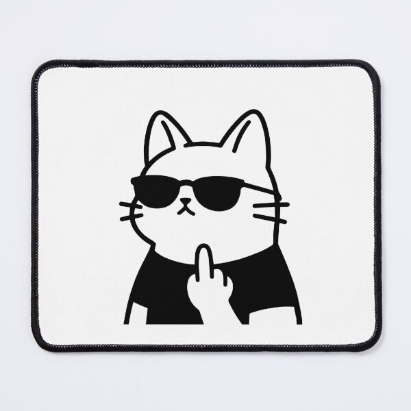 Item preview, Funny Cat Middle Finger – Savage Angry Cat Meme designed and sold by Wizoft.